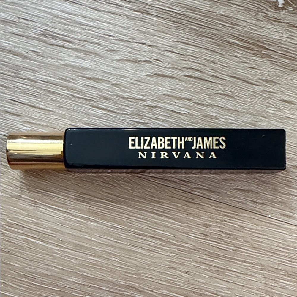 Elizabeth and James Nirvana Rollerball in Black with Gold Cap